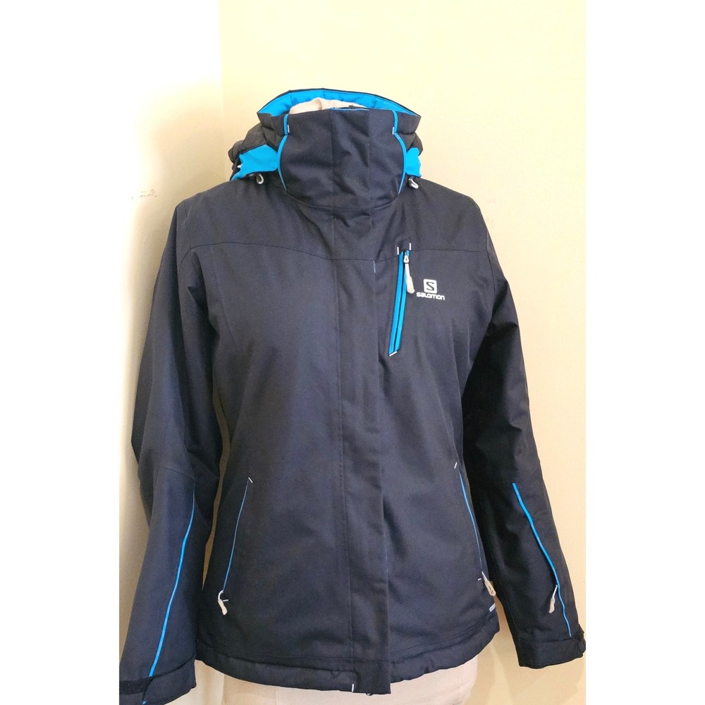Salomon Women's Ski Jacket - Black and Blue